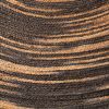 Natural and Black Swirl Jute Rug