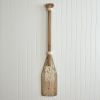 Rustic Reclaimed Wood Wall Oar - Handcrafted Decor for Nautical Theme