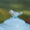 Vintage Tea Kettle Birdhouse Garden Stake for Outdoor Decor