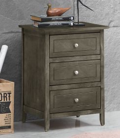 Glory Furniture Daniel G1311-N-05 3 Drawer Nightstand , Gray