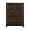 Solid Transitional Style Bedroom 1pc Chest of Drawers Driftwood Charcoal Finish Wooden Furniture Traditional Framing