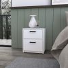 Caleb White 2-Drawer Nightstand