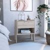 Hyacinth Nightstand, One Drawer, Open Shelf