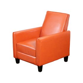 Recliner Push Back Chair for Elegant Home D��cor Orange