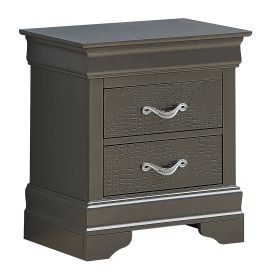 Glory Furniture Lorana G6502-N Nightstand , Metalic Black