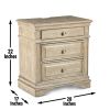 Highland Park - Nightstand With USB - Waxed Driftwood