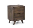 Pasco - Nightstand With Glides - Dark Brown