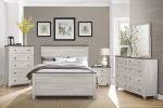 Transitional Rustic Style 1pc Storage Chest of 5 Drawers Two-Tone Antique White and Brown Classic Bedroom Furniture