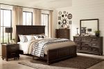 Solid Transitional Style Bedroom 1pc Chest of Drawers Driftwood Charcoal Finish Wooden Furniture Traditional Framing