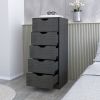 Dillon 5 Narrow Drawer Dresser, Tall Chest of Drawers