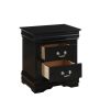 ACME Louis Philippe Nightstand in Black 23733