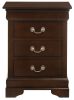 Glory Furniture Louis Phillipe G3125-3N 3 Drawer Nightstand , Cappuccino