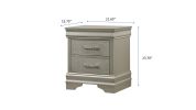 Amalia - Nightstand - Gray