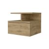 Samuel Macadamia 2-Tier Shelf Floating Nightstand