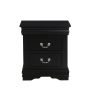 ACME Louis Philippe Nightstand in Black 23733