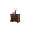 Baltimore Wood Nightstand with Hidden Jewelry Drawer in Dark Walnut