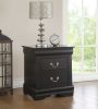 ACME Louis Philippe Nightstand in Black 23733