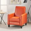 Recliner Push Back Chair for Elegant Home D��cor Orange