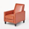 Recliner Push Back Chair for Elegant Home D��cor Orange