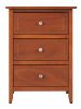 Glory Furniture Daniel G1314-N-60 3 Drawer Nightstand , Oak