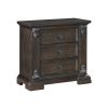 Elegant Design 3-Drawers Nightstand Traditional Vintage Bedroom Furniture 1pc Espresso Finish