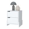 Ralston 2-Drawer Nightstand in White