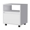 Owen White 1-Drawer Nightstand