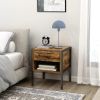 Set of 2 pcs nightstand,industrial style