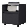 Owen Black 1-Drawer Nightstand