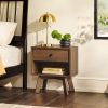 Mid-Century Modern Minimalist 1-Drawer Nightstand ��� Mocha