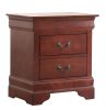 Glory Furniture Louis Phillipe G3100-N Nightstand , Cherry