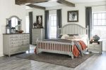 Classic Light Gray Finish 1pc Chest of 5x Drawers Dark Brown Top Modern Farmhouse Design Bedroom Furniture