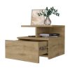 Samuel Macadamia 2-Tier Shelf Floating Nightstand