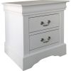 Louis Philippe III Nightstand in White YJ