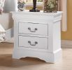 Louis Philippe III Nightstand in White YJ