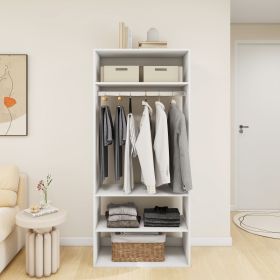 Closet Organizer System Modular: Modern Closet Shelves Wall Mounted or Walk in Closet System Racks and Shelving Built in Clothes Storage for Bedroom (size: YG-A5)