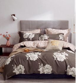 Marrisa Brown Floral 100% Cotton Comforter Set (size: Twin)