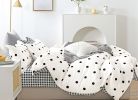 Clark Polka Dot Black and White Reversible Comforter Set