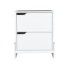 Luss Nightstand, Bedside Table with 2-Drawers